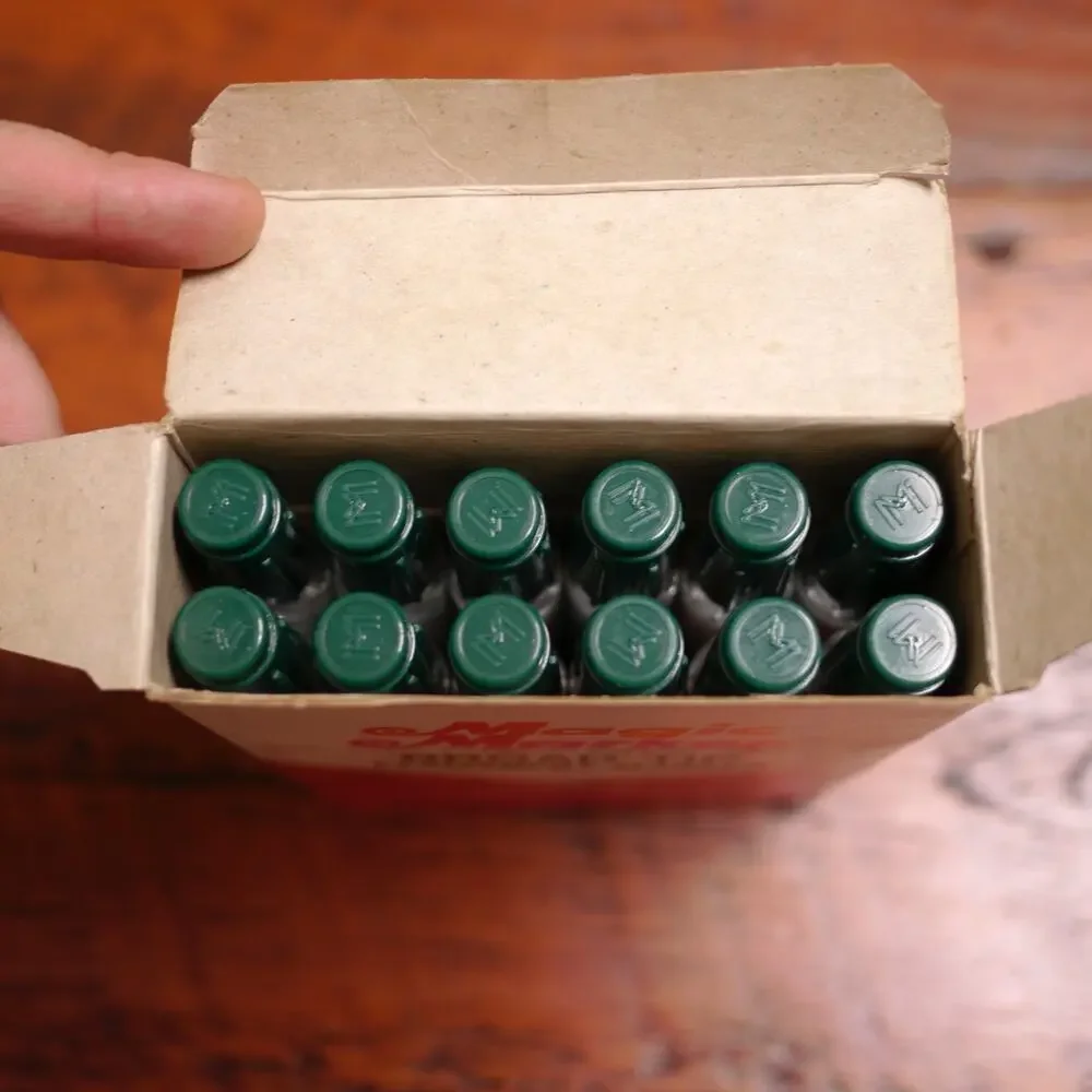 Box 12 NEW Vtg MAGIC MARKER Model 79 Waterproof Broad Tip GREEN Permanent Ink